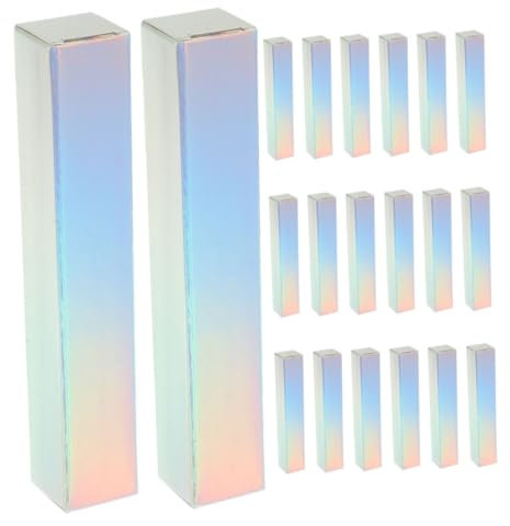 WRITWAA 30 Stück Boxen Lippenstift-Box Verpackungskoffer Verpackung von Lippenstiftschachteln geschenkverpackung alufolie Lippenstift-Verpackungsboxen Geschenkbox Aluminiumfolie Silver