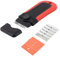 Hob Scraper for Glass Hobs Non Scratch, Plastic Scraper Tool Non Scratch, Glass Scrapers for Windows 2 in 1 with 5 Plastic & 5 Steel Replacement Blades, Scraper for Cleaning