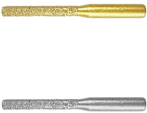 FANGHUIER Diamond Router Bit, 5mm Coarse Grinding Wheel, Golden Brazed Straight Shank for Stone and Marble Cutting