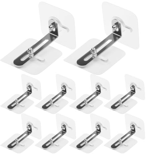 10 Paare Sicherheitsanker für Möbe, Kippsicherung Möbel Set, Kippsicherung für Kleinkinder & Haustiere Kippschutz Schrank Möbelanker Ohne Bohren Wandanker Regal Wandbefestigung Abnehmbar Anti Kipp