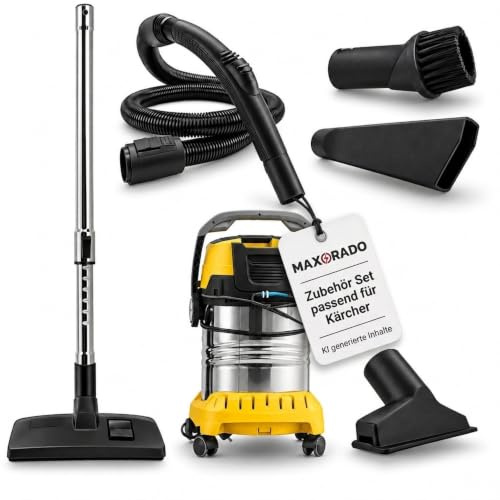 Maxorado Zubehör Set passend für Kärcher WD 3.500 P *EU-II (1.629-681.0), WD 3.540 P Staubsauger Schlauch Handgriff Griffschlauch 35mm Rundanschluss Staubsaugerschlauch Ersatzteile