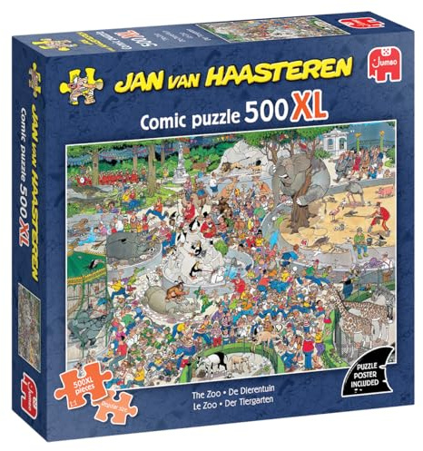 Jan Van Haasteren Der Zoo, 500XL Puzzle für Erwachsene – Großes 500‑Teile