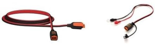 CTEK 40-134 CT5 Verlängerungs-Kabel, 2.5 m & Comfort Connect Direct Connect Adapter (M8 Muttern), Ideal Für Schwer Erreichbare Batterien, 40cm Kabellänge