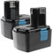 CELLONIC 2X Batería de Herramientas Compatible con Hitachi DS 14DVF3, WR 14DL, DV 14DL, WH 14DSL, UB 18D, G 14DL, DS 14DMR 3300mAh NiMH