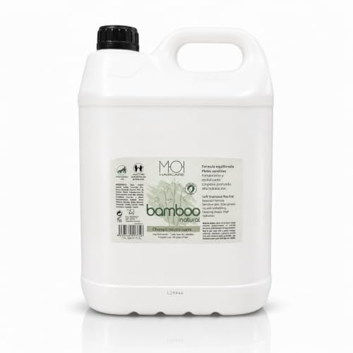 Moi Profesional Champú Profesional Neutro Suave Bamboo Natural sin Parabenos, Uso Frecuente 5000 ml(Garrafa) Moi Haircare 1 Unidad 5090 g