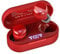 TOZO T12 Mini Cuffie Bluetooth 5.3 con ENC Chiamata LED Schermo ORIGX 2.0 Acustica EQ Regolazione 55 Ore Riproduzione Supporti Caricatore Wireless e USB Tipo C IPX8 Rosso
