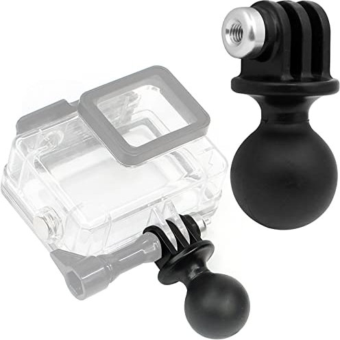 Honbobo RAM Mount Ball Head Adapter compatible with DJI Action 2/GoPro Hero 11 10 9 8 7 6 5 4 3+ 3 2 1