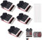 Youmile 5 Stück 1-8S Niederspannungs-Batterietester Summer Alarm Lipo Spannungsanzeiger Checker mit Lipo-Batterie, Nylon-Kabelbindern