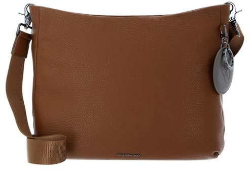 Mandarina Duck Damen Mellow Leather Schultertasche, Indian Tan, 34x31x8 (L x H W) EU