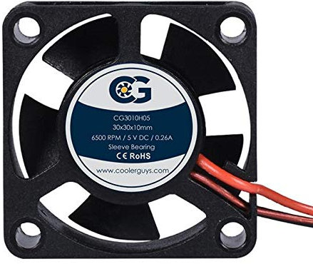 Coolerguys 30mm (30x30x10) 5v DC 2pin Fan CG3010H05