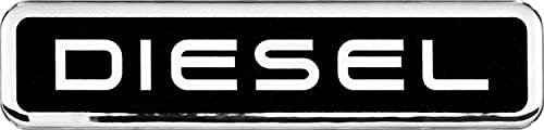 Diesel 50 x 12 mm 3D Chrom Aufkleber Auto Kuppel Harz Seite Abzeichen Emblem Aufkleber