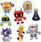 Woohome 8 Stück Applikation Flicken Roboter Aufbügeln Aufgestickte Motivapplikation Patches zum Aufbügeln Aufnähen Aufgestickte Aufnäher für Kinderbekleidung Schuhe Jacke Jeans Gepäck