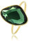 My Bendel Kreativer Ring Gold mit grünem Glasstein- Stylischer Ringe für Damen - Bleibt schön und Verfärbt nicht - Stapeln Ringe - mit Luxuriösen Geschenkverpackung