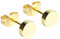 Mini Ohrstecker gold modern • Edelstahl Ohrringe rund • Kleine Stecker für zweites Ohrloch • Wasserfester Modeschmuck 18K vergoldet • Ø 6mm