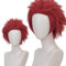 maysuwell Anime-Perücke für Männer und Frauen, Cosplay-Perücke, kurzes orangefarbenes Haar für Halloween, Karneval, Kostümparty mit Perückenhaube