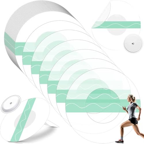 Liekadijiae 40 Stück Sport-Pflaster Klebekraf - Spurloses Sensorpflaster, Wasserfest, Libre Sensor Patches für Freestyle Libre 3 Sensor