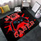 Gamer Area Rugs for Gamer Bedroom Living Room Black Gamepad Red Gaming Carpet Bedroom Sofa Mat Door Mat for Adults Game Player Cool Bath Mats Exercise Yoga Mats, 2'x3'