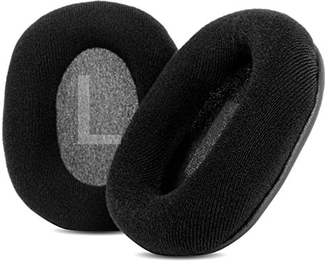 TaiZiChangQin E7 Upgrade Ohrpolster Ersatz kompatibel mit Mixcder E7 Wireless Bluetooth Over-Ear-Kopfhörer (Velours Schwarz)