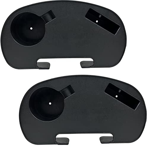Zero Gravity Chair Cup Holder Set of 2, Durable Zero Gravity Chair Tray, Zero Gravity Lounge Beach Recliner Chair with Mobile Phone Slot, Cup Holder Slot, Zero Gravity Clip On Tray/ Table