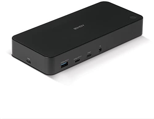 Lindy 43366 Dockingstation Hybrid USB Typ C und A - 3 x 4 K (DP, HDMI)