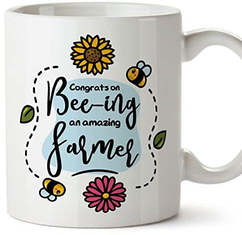 MUGFFINS Farmer Mug - in English - Thanks for Beeing Amazing - Funny Gift for Colleagues - Ceramic 11oz Mug