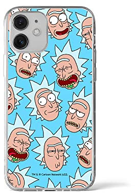 ERT GROUP custodia per cellulare per Iphone 12 Mini originale e con licenza ufficiale Rick and Morty, modello Rick & Morty 015 adattato in modo ottimale alla forma dello smartphone, custodia in TPU