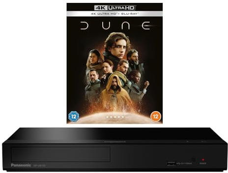Panasonic DP-UB154 Zone Free MULTIREGION DVD Regions 1-8 - Blu-ray Region A, B & C - Bundle Including Dune 4K UHD Disc