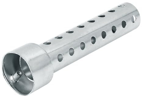 Andux Zone Silencieux d'échappement de moto 42mm Silencieux réglable universel démontable de Moto DB Killer XSQ-03 (Argent)