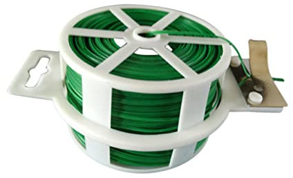 Hemobllo 2pcs Green Wire Cable Garden Tie for Gardening Plant Flower Cutter Reel