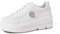 QUEEN HELENA Lässige Turnschuhe für Damen, leicht, Platform X29-15, X30 12 Weiß, 37 EU