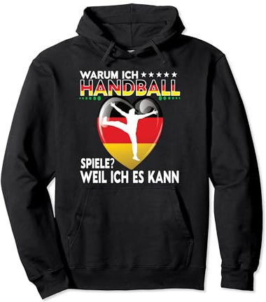 Handball Spieler Designs für Herren Frauen und Handball Fans Pullover Hoodie