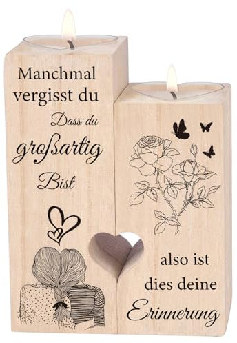 Kerzenständer Geschenke für Frauen - Geburtstagsgeschenke für Frauen,Weihnachten für Beste Freundin Mädchen Kollegen, Inspirierende Geschenke für Mama Tochter Schwester
