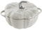 STAUB Cocotte de calabaza de hierro fundido de 3.5 cuartos con perilla de acero inoxidable, trufa blanca