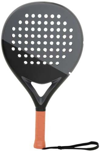 LAPAT Padelschläger mit Abdecktasche – Carbon-Oberfläche mit EVA-Memory-Schaum – Paddel-Tennisschläger leicht – POP Tennis (c. Schwarz Retro)