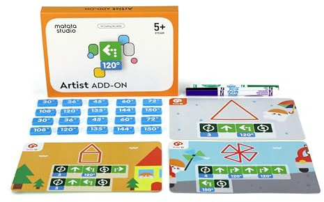 MatataStudio Artist Add-on (Roboter Separat) | für Programmierbarer Lernroboter ab 4 Jahren – STEM-Spielzeug mit Coding-Spielen, Geschenk für Schulanfang und Geburtstag