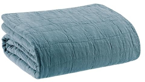 Vivaraise Recycelte Decke Titou stahlgrau 260 x 260 cm