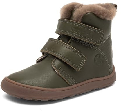Bisgaard Barefoot Emil Lamb Fashion Boot, Khaki, 30 EU Weit