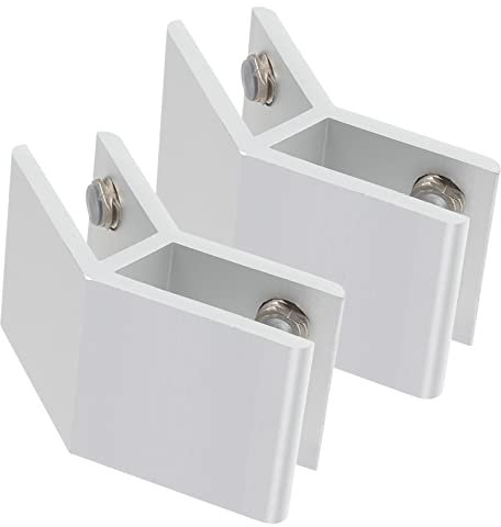 NULYLU 2stücke Glasklemme Mit Gummistopfen Zum Klemmen Von Glasplatten Einstellbare Glas Clip Für Schrank Und Geländer Glasregalhalterungen Und Möbelstützklammern