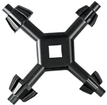 Universal Chuck Key Set Hand Electric Drill Chuck Key Drill Power Tool for Most Drills and Power Tools (Dark Grey) (Black, 2 Pcs)