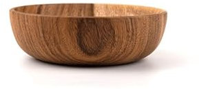 OWOHYG Bowl Acacia Wood Ramen Bowl Big Soup soba Noodles Udon Noodles Fruit Rice Thickened Wooden Bowl Durable Kitchen Tableware Gift.