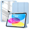 TiMOVO Funda para iPad A16 11ª Generación 11 Pulgadas 2025, iPad 10ª Generación 10,9 2022 con Ranura de Lapiz, Cubierta Delgada de Carcasa Trasera Transparente Auto Estela/Sueño, Azul Cielo