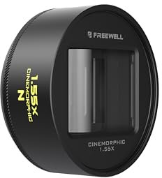 Freewell 1,55 x neutrales anamorphes Linse, kompatibel mit 17 mm Mount iPhone & Samsung – Cinematic Bokeh, glatter Streak-Effekt, einfache Installation