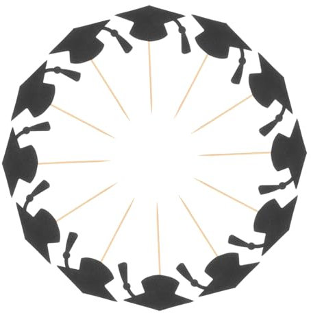 VALICLUD 24stücke Bachelor Hut Cupcake Topper Graduation Kuchen Dekoration Für Abschlussfeiern Und Schulveranstaltungen Einfache Anwendung Kreative Erinnerung Für Absolventen