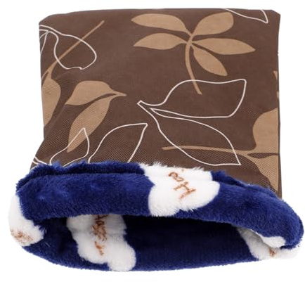 Hamsterbett Warmer Haustier Schlafsack aus Stoff 23x18cm | Hamsterdecke, Kleintiernest, Tragbar, Kuschelig, für Stühle und Sofas, 75g Zufällige Farbe Zufälliger Stil