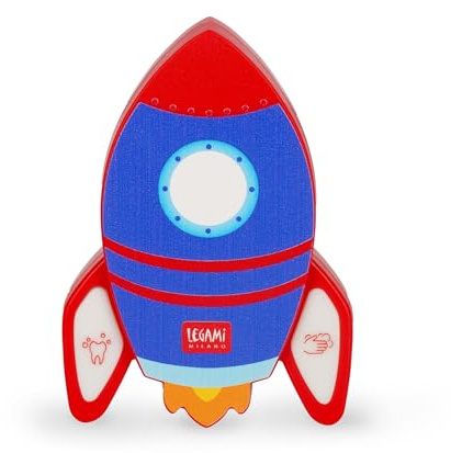 Legami - Minuteur 2 en 1 pour se Laver Les Mains et Les Dents, Hands and Teeth Timer, Space, 2 Minutes pour se Laver Les Dents et 20 Secondes pour se Laver Les Mains