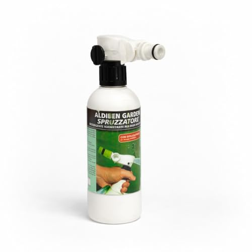 Spruzzatore Detergente igienizzante per Prato Sintetico da 500ml con Spruzzatore igienizzante Antiodore per Erba Artificiale, con Attacco Tubo irrigazione Universale