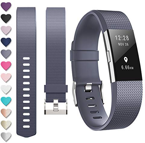DigiHero For fitbit Charge 2 straps,Replacement strape for Fitbit charge 2 strap (1 Pack), Adjustable Sport Wristbands for Women/Men,Small/Large