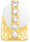 .iced-out. Single Bling Mold GAP CZ Grill - Zahnaufsatz für Zahnlücke