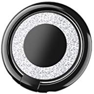 Creols® Premium Handy Ring Smartphone Halter, Fingerhalter, Halterung für alle Mobiltelefone, aus Metall, Creols-021 (Black)