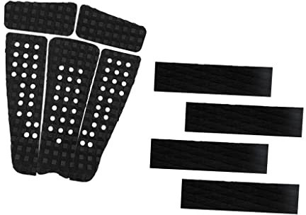 LOVIVER Set 9 Balck Eva Surfboard Skimboard Traction Pad Deck Grip,